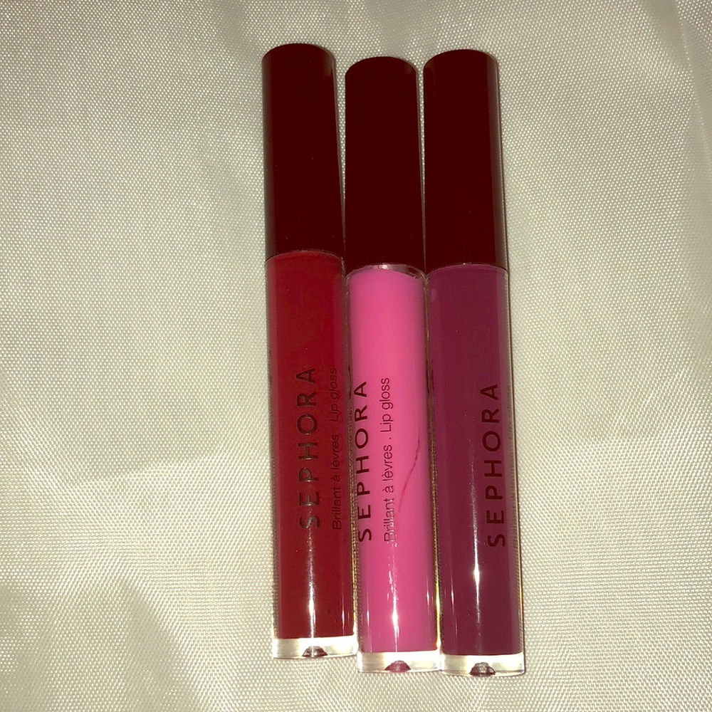 Lot of 3 Sephora lip glosses